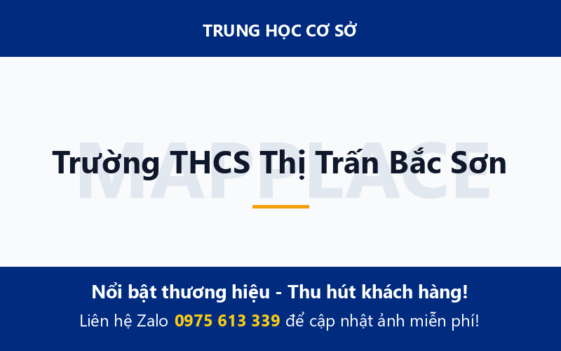 Trường THCS Thị Trấn Bắc Sơn