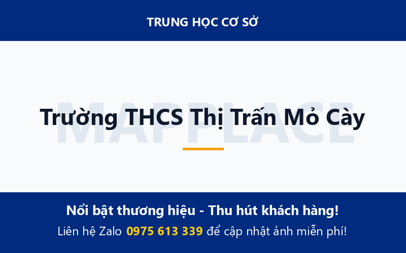 Trường THCS Thị Trấn Mỏ Cày