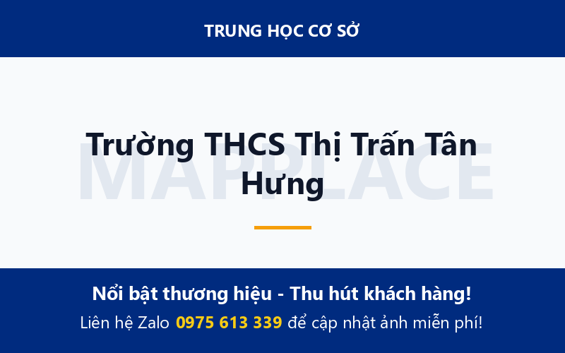 Trường THCS Thị Trấn Tân Hưng