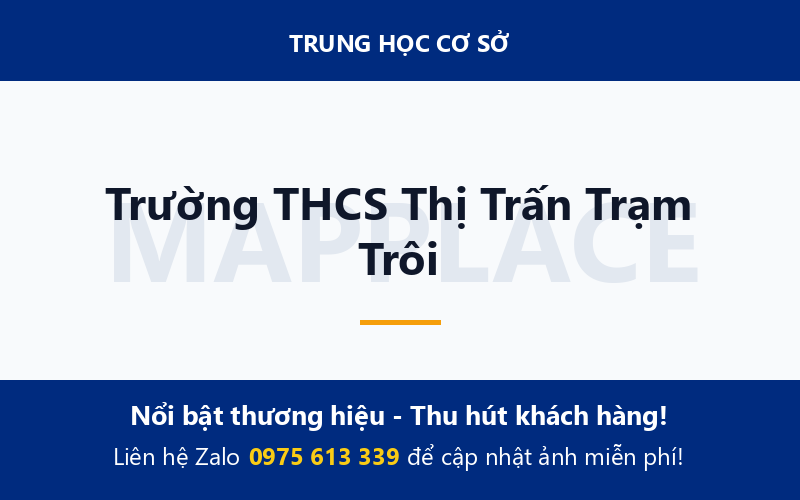Trường THCS Thị Trấn Trạm Trôi
