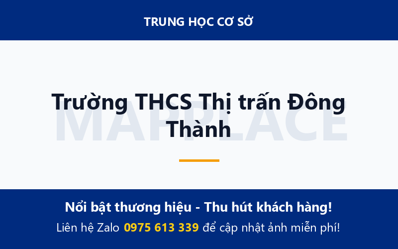 Trường THCS Thị trấn Đông Thành
