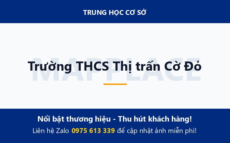 Trường THCS Thị trấn Cờ Đỏ