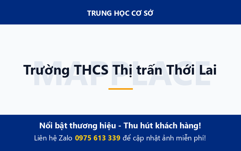 Trường THCS Thị trấn Thới Lai