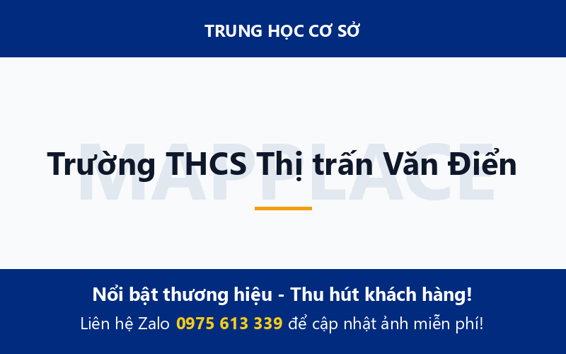 Trường THCS Thị trấn Văn Điển