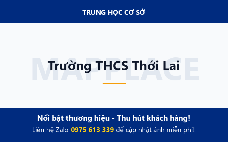 Trường THCS Thới Lai