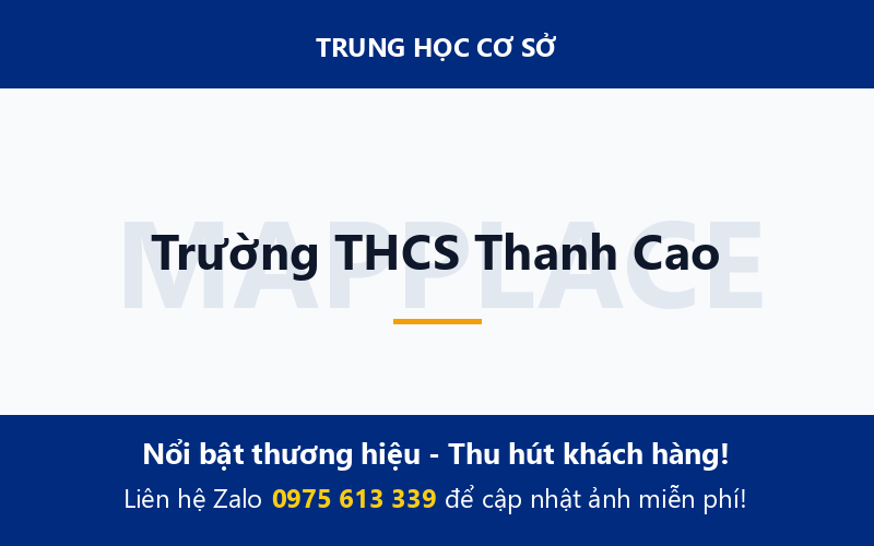 Trường THCS Thanh Cao
