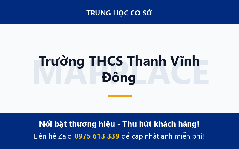 Trường THCS Thanh Vĩnh Đông