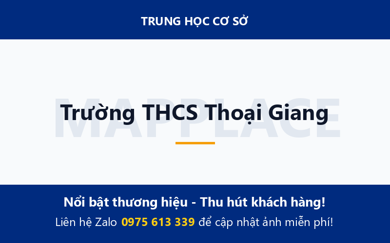Trường THCS Thoại Giang
