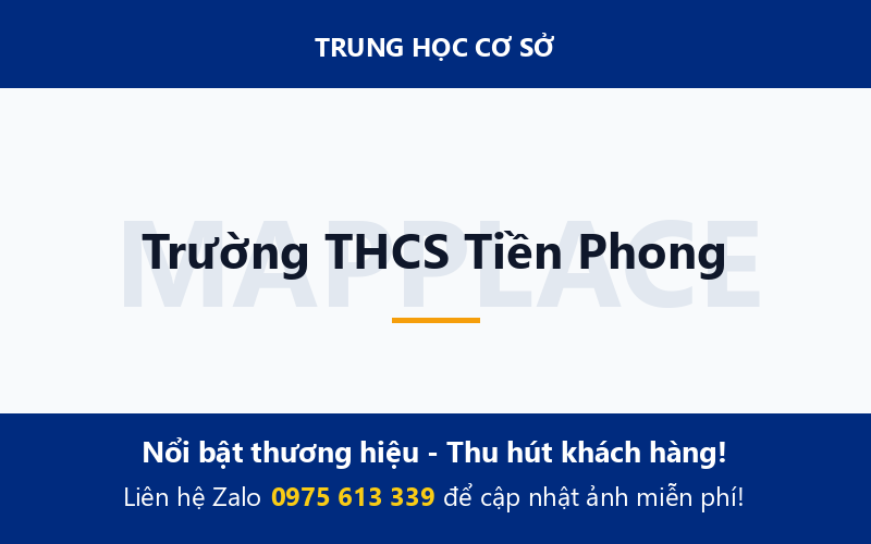 Trường THCS Tiền Phong