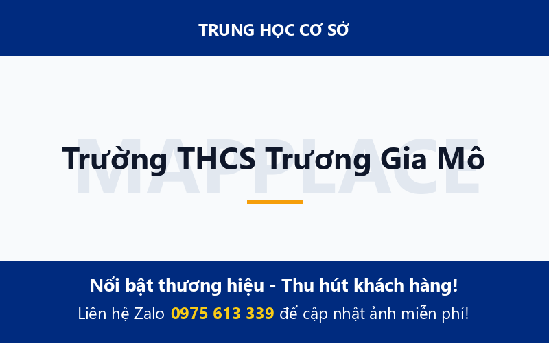 Trường THCS Trương Gia Mô