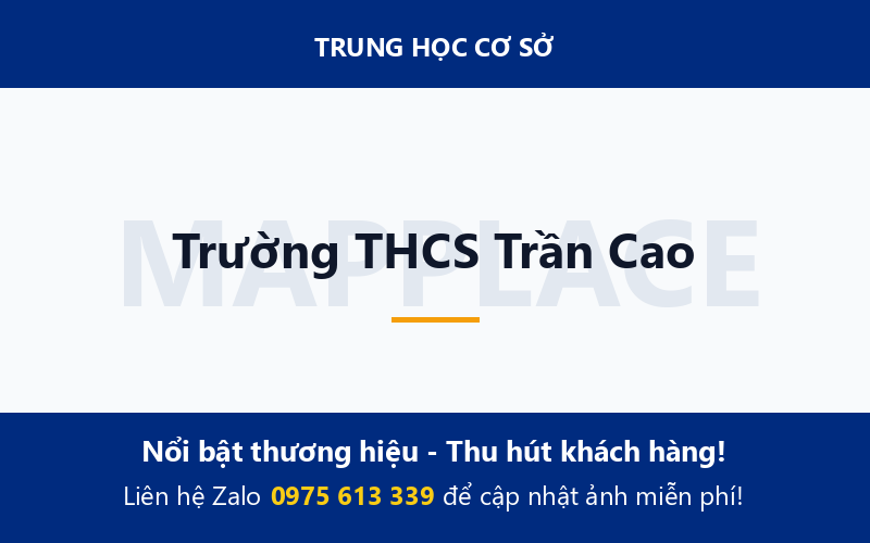 Trường THCS Trần Cao