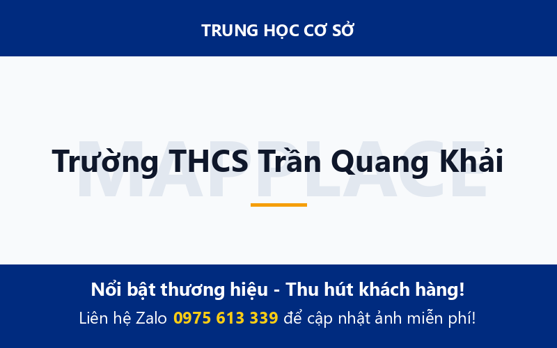 Trường THCS Trần Quang Khải