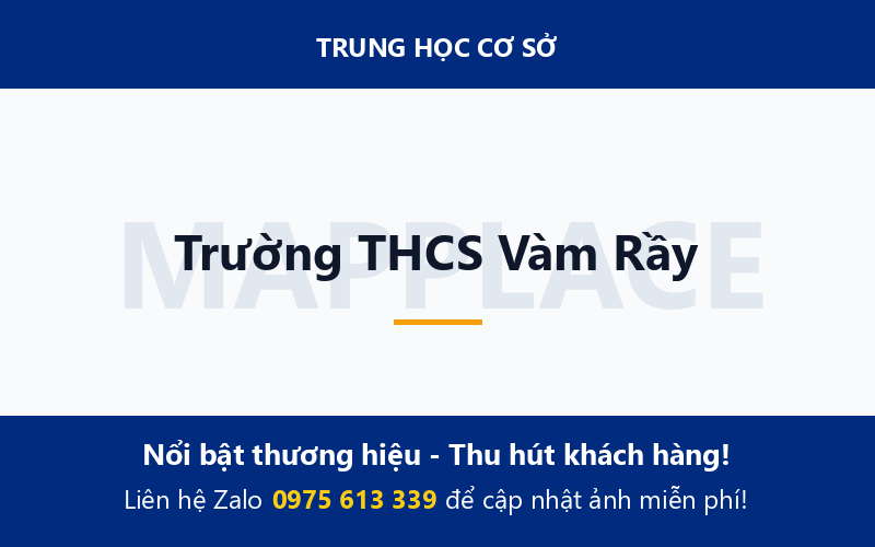 Trường THCS Vàm Rầy