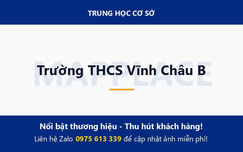 Trường THCS Vĩnh Châu B