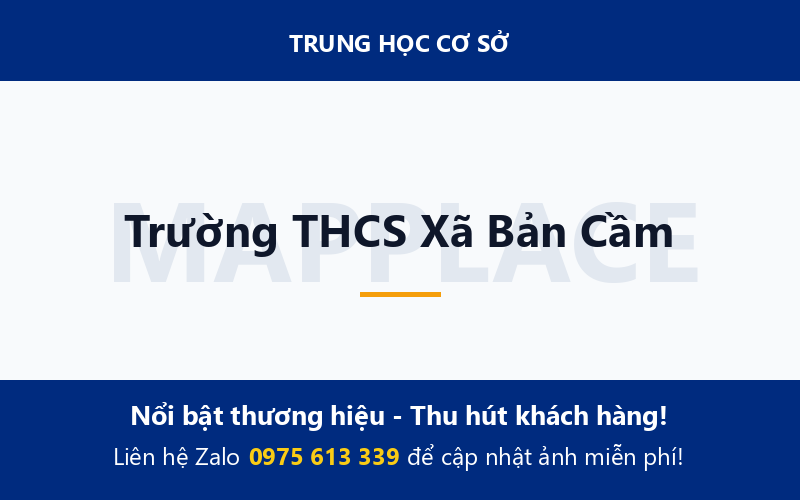 Trường THCS Xã Bản Cầm