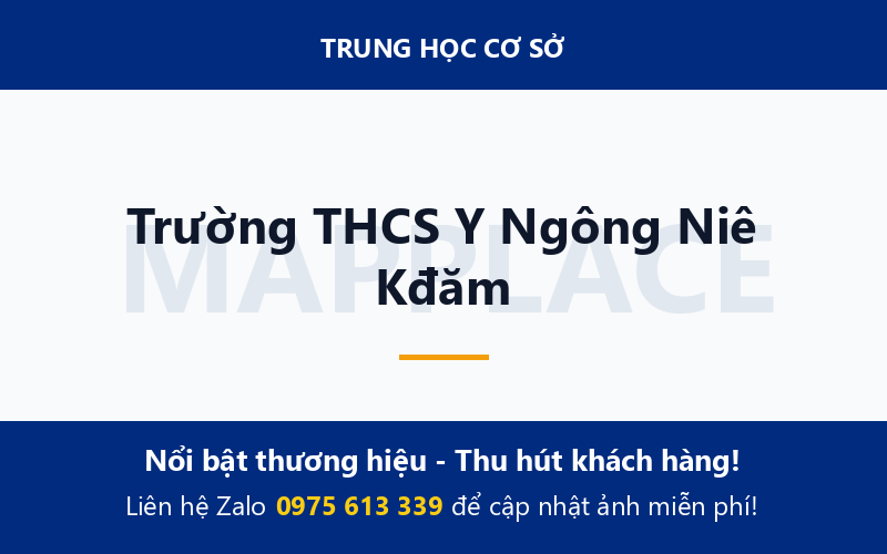 Trường THCS Y Ngông Niê Kđăm