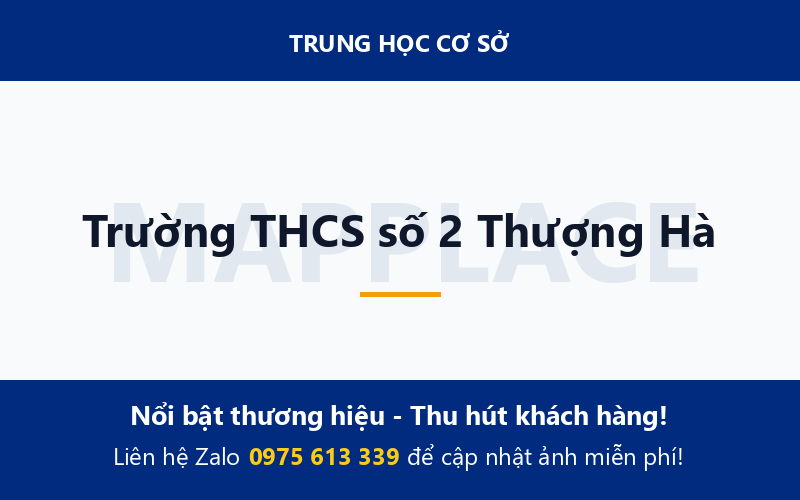 Trường THCS số 2 Thượng Hà