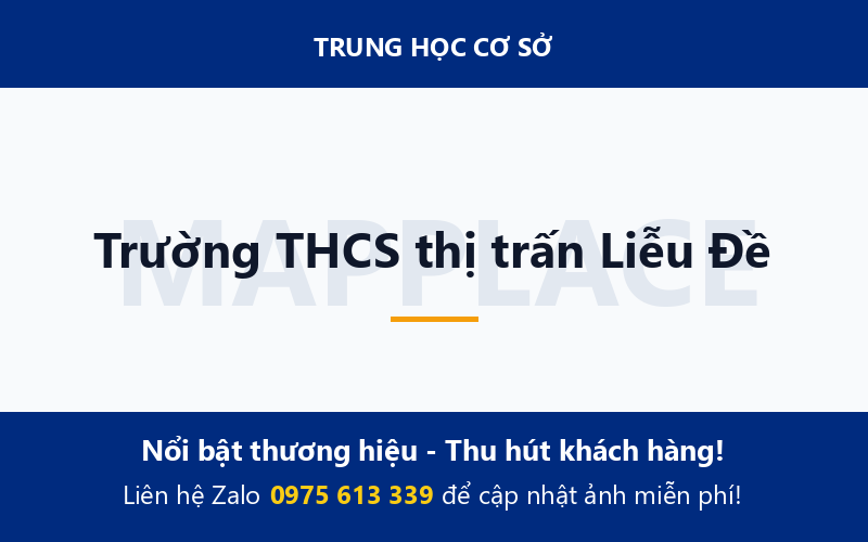 Trường THCS thị trấn Liễu Đề