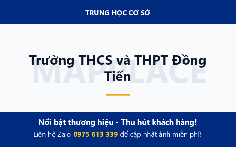 Trường THCS và THPT Đồng Tiến