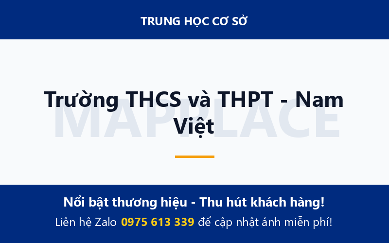 Trường THCS và THPT - Nam Việt