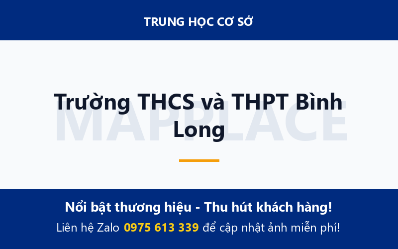 Trường THCS và THPT Bình Long