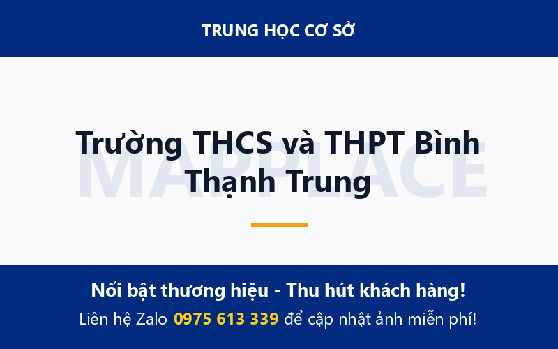 Trường THCS và THPT Bình Thạnh Trung