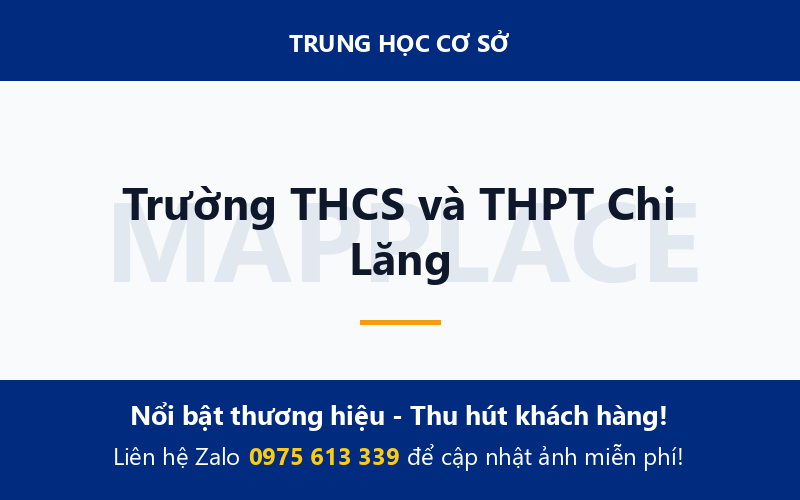 Trường THCS và THPT Chi Lăng
