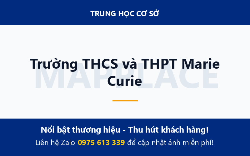 Trường THCS và THPT Marie Curie