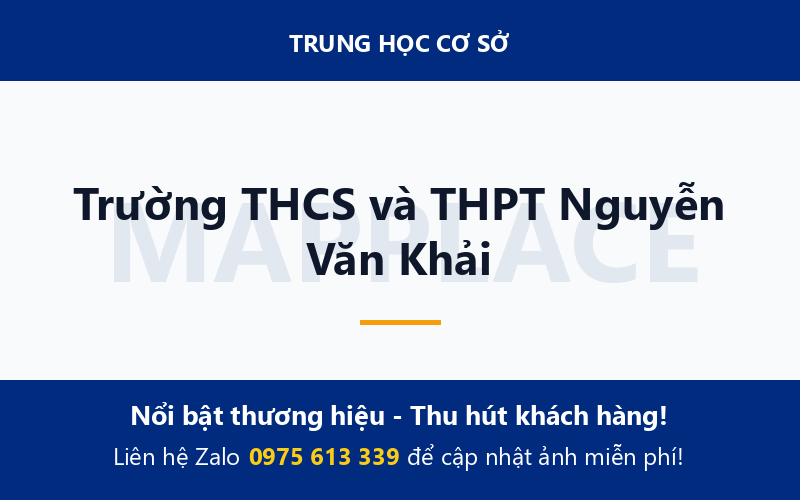 Trường THCS và THPT Nguyễn Văn Khải