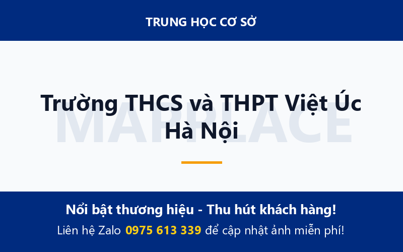 Trường THCS và THPT Việt Úc Hà Nội