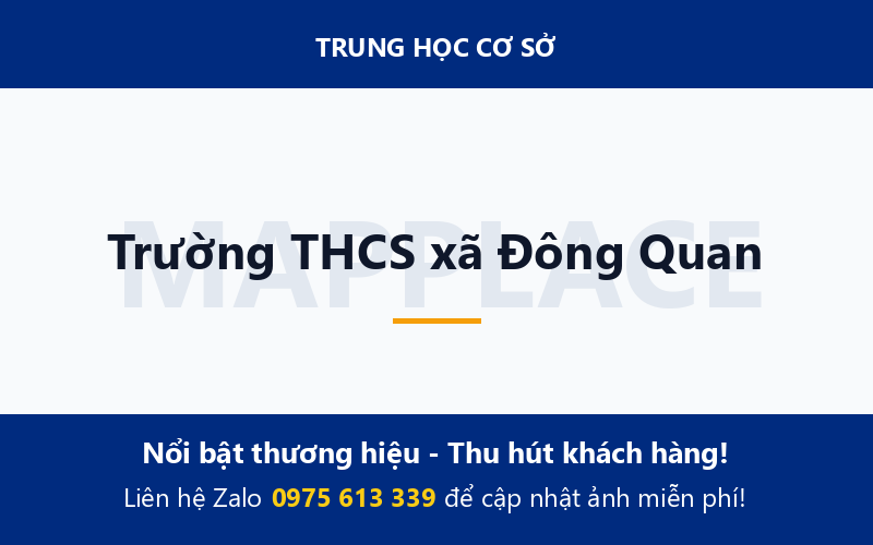Trường THCS xã Đông Quan