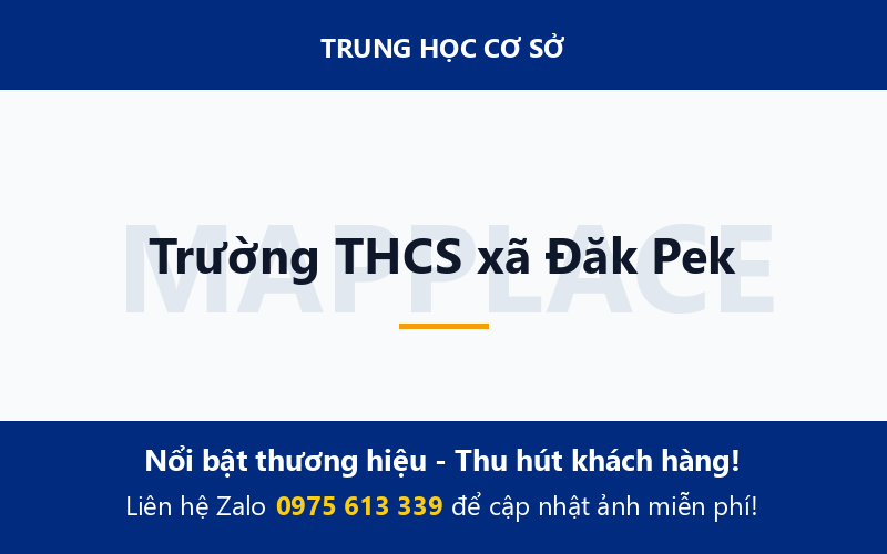 Trường THCS xã Đăk Pek