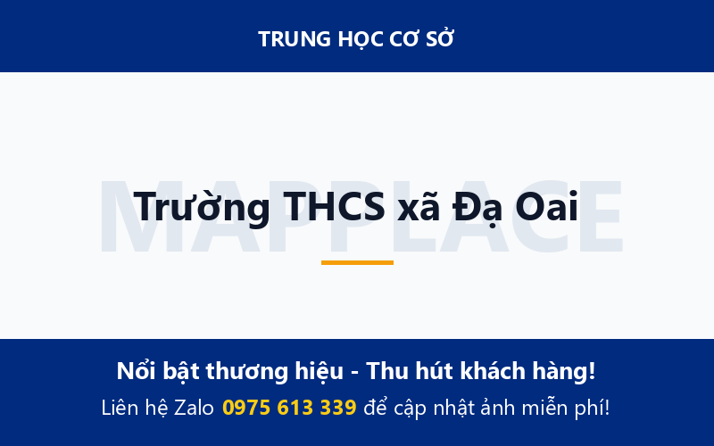 Trường THCS xã Đạ Oai