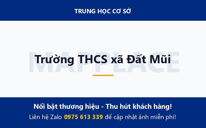 Trường THCS xã Đất Mũi