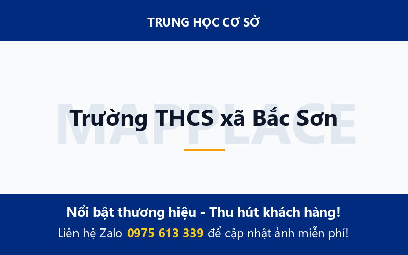 Trường THCS xã Bắc Sơn