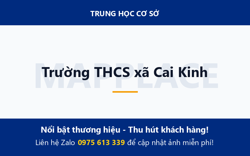 Trường THCS xã Cai Kinh