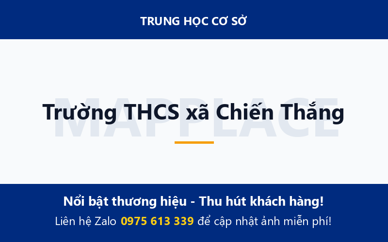 Trường THCS xã Chiến Thắng