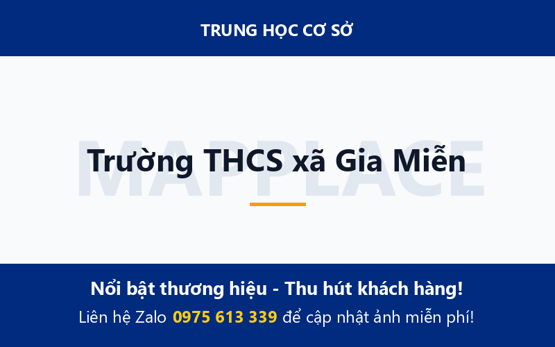 Trường THCS xã Gia Miễn