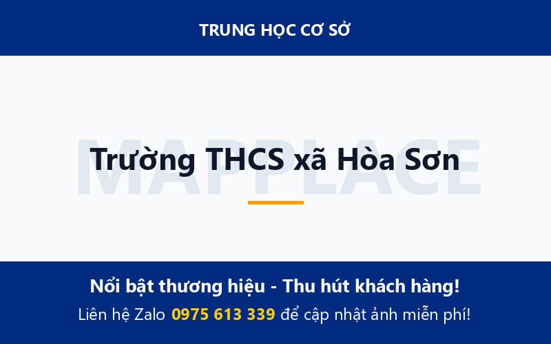 Trường THCS xã Hòa Sơn