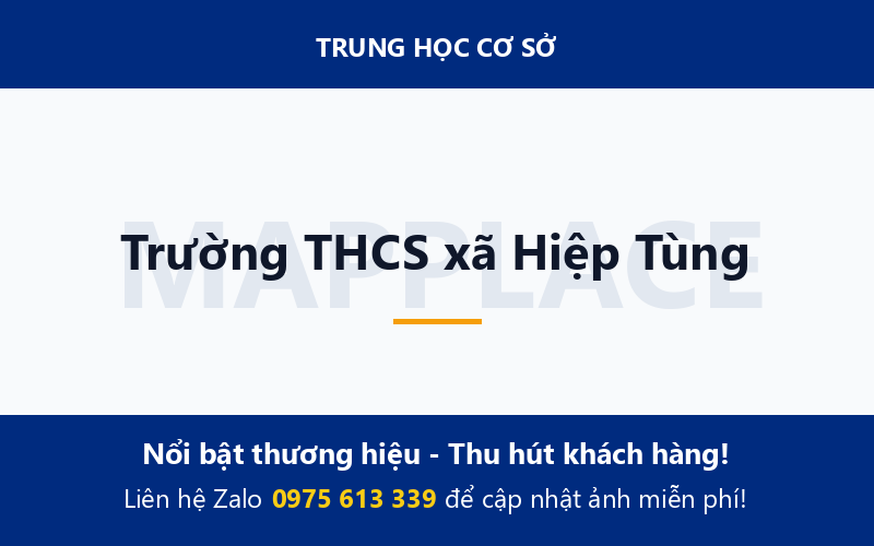 Trường THCS xã Hiệp Tùng