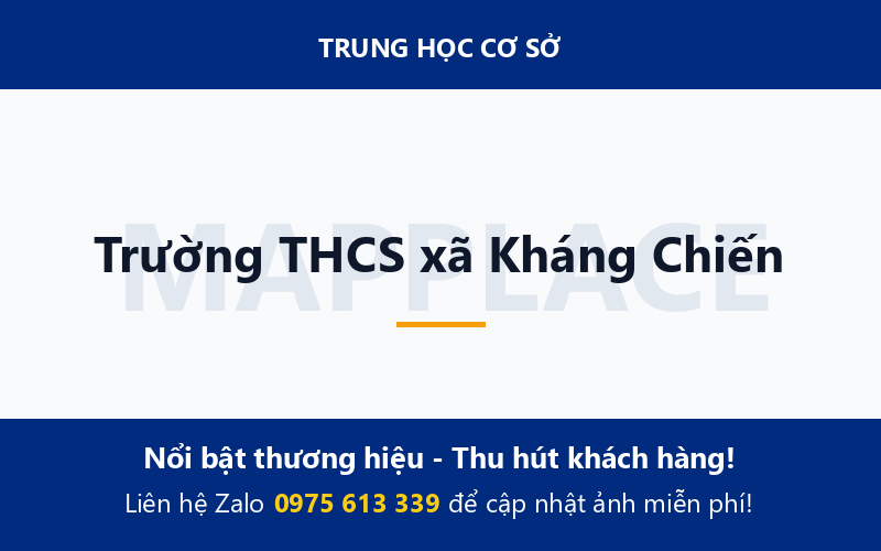 Trường THCS xã Kháng Chiến