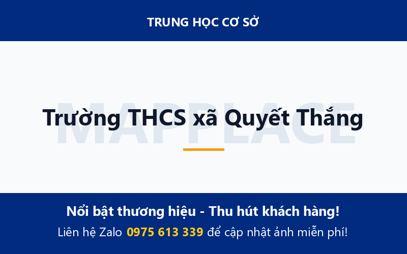 Trường THCS xã Quyết Thắng
