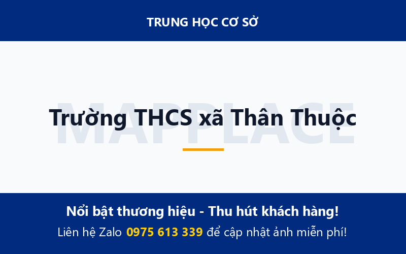 Trường THCS xã Thân Thuộc