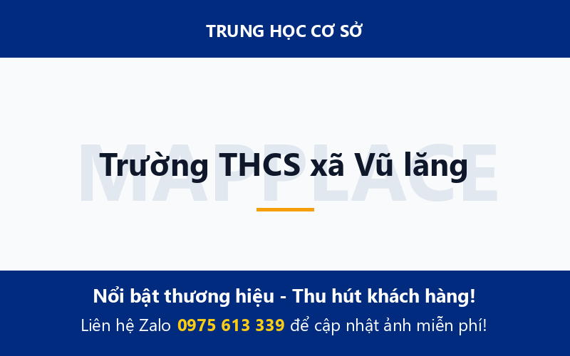 Trường THCS xã Vũ lăng