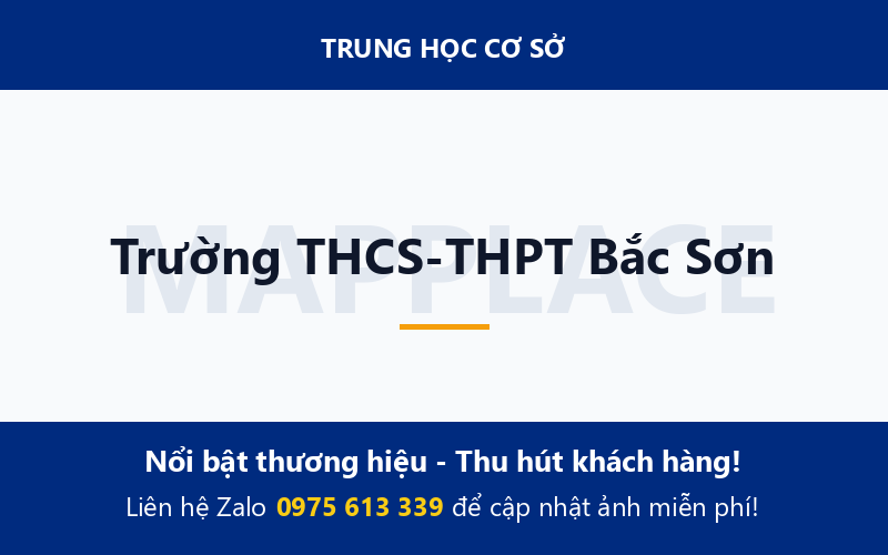 Trường THCS-THPT Bắc Sơn