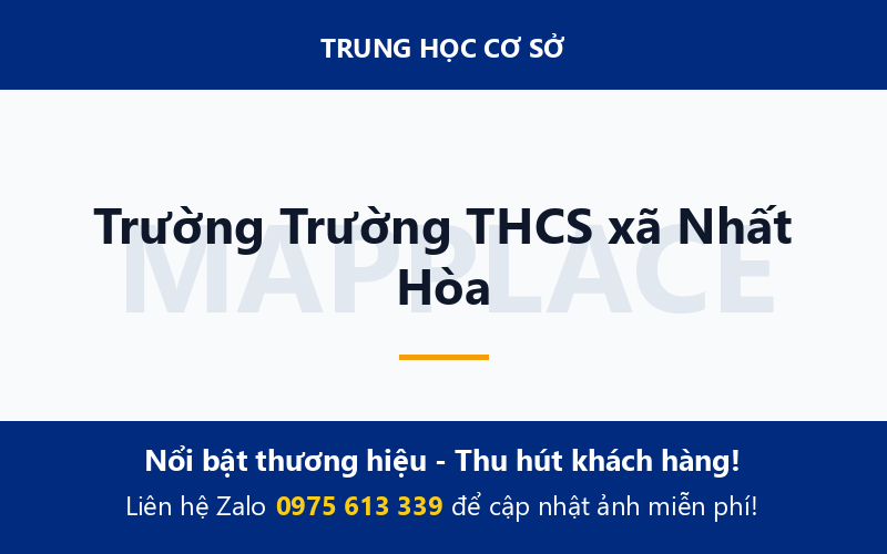 Trường Trường THCS xã Nhất Hòa