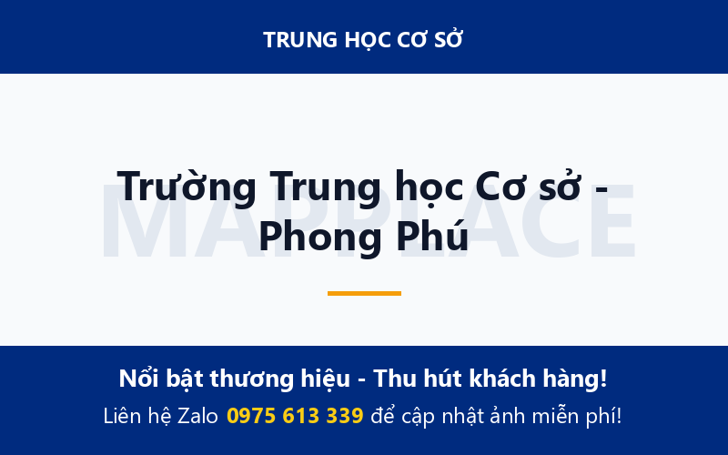 Trường Trung học Cơ sở - Phong Phú