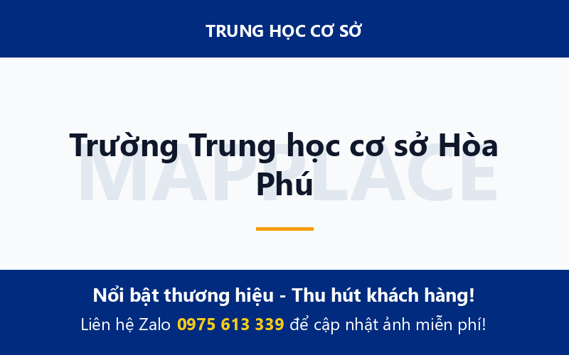 Trường Trung học cơ sở Hòa Phú