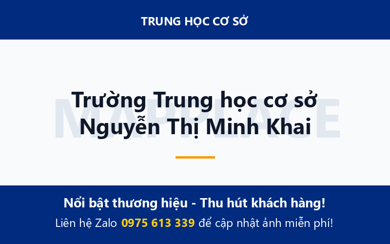 Trường Trung học cơ sở Nguyễn Thị Minh Khai