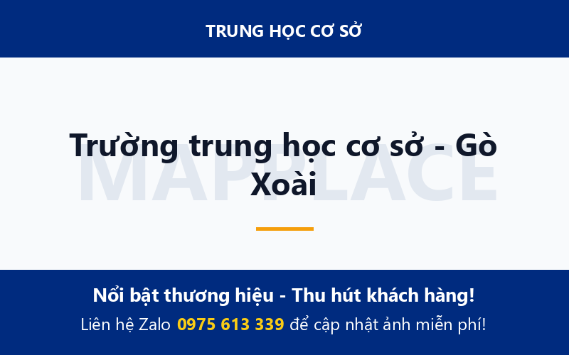 Trường trung học cơ sở - Gò Xoài